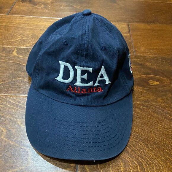 Champion DEA Atlanta Embroidered Strapback Hat Navy Blue Men's One Size - Picture 3 of 7